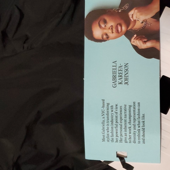 Future Collective Women's Puff Short Sleeve Drawcord Mini Dress Gabriella Karefa - Picture 12 of 16